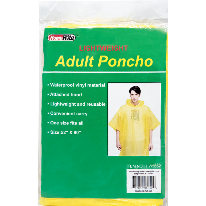 HomeRite Adult Poncho