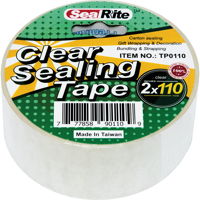 SealRite Clear Sealing Tape 2" x 110 Yards - Clear