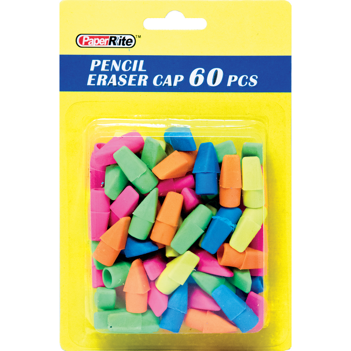 PaperRite Pencil Eraser Caps - 60ct
