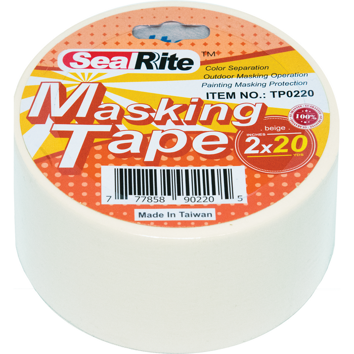 SealRite Masking Tape 2" x 20 Yards - Beige