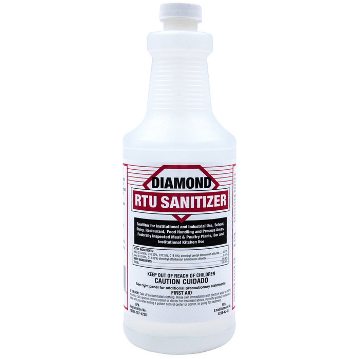 Diamond Chemical Company Inc. RTU Sanitizer and Disinfectant - 1 Quart