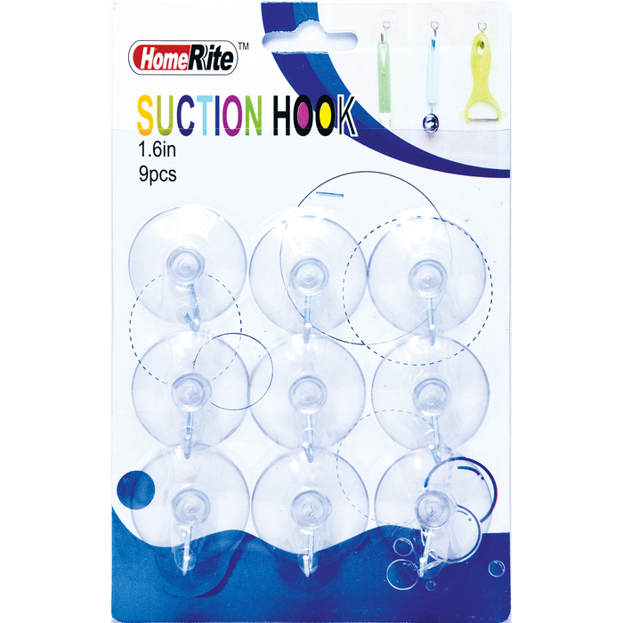 HomeRite Suction Hooks - Pack of 9