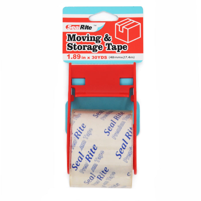 SealRite Moving and Storage Tape with Dispenser 1.89" x 30 Yards - Clear