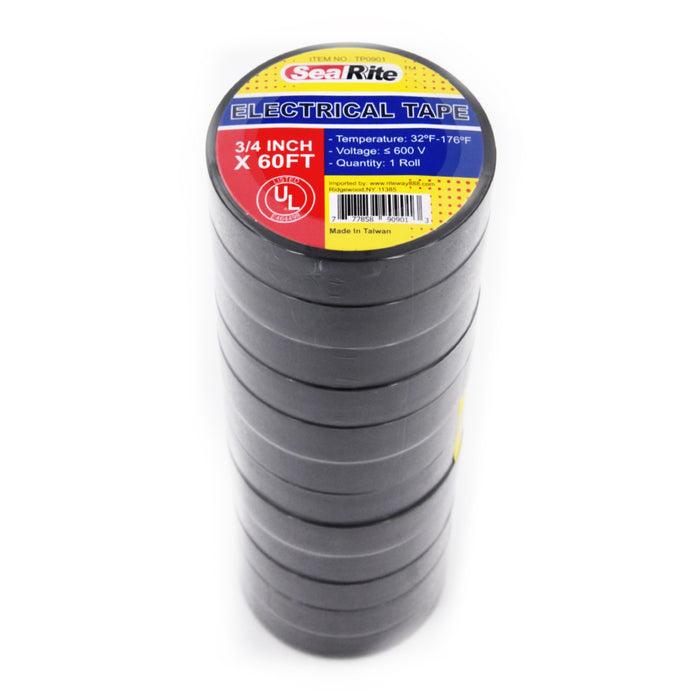 SealRite Electrical Tape 3/4" x 60ft - Pack of 12