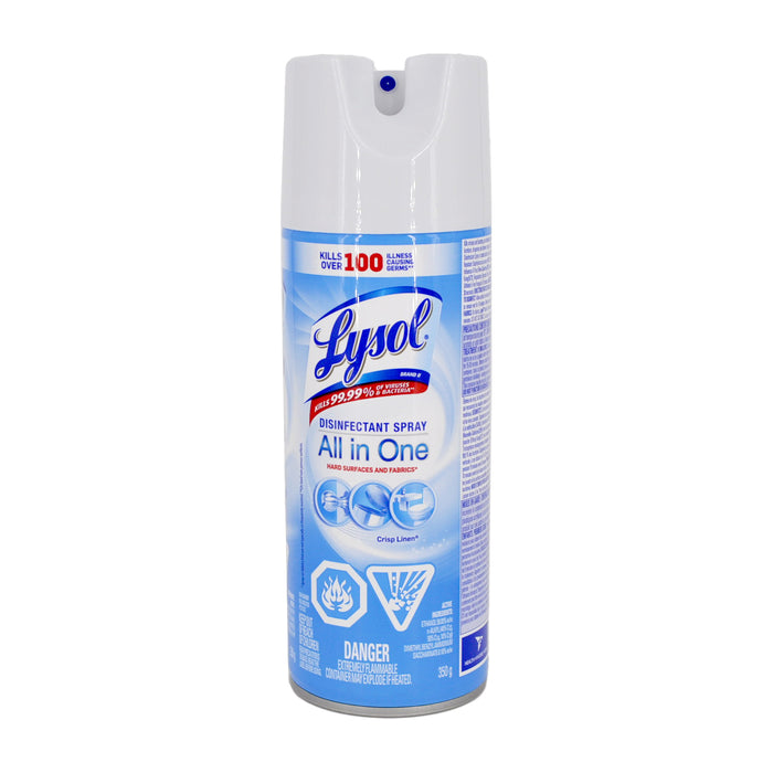 Lysol All in One Disinfectant Spray - Crisp Linen - 350g
